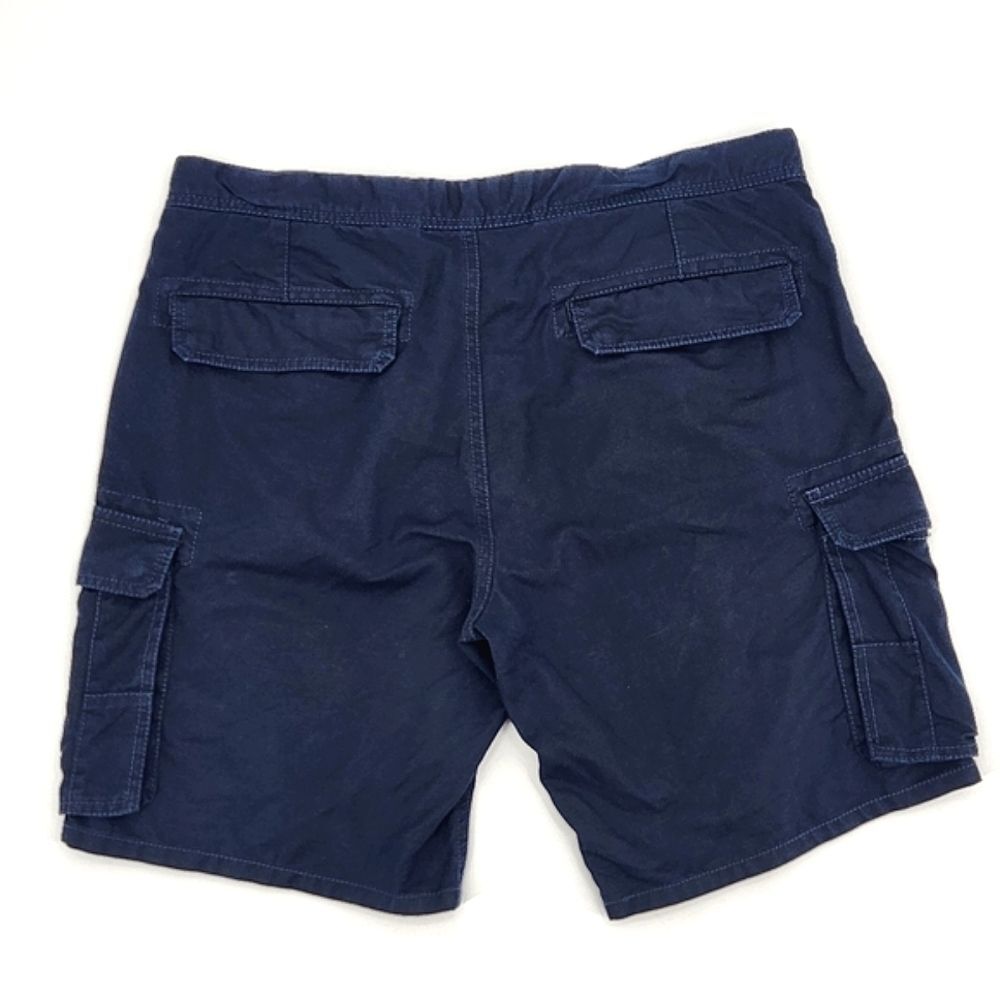 Rodd & Gunn Sandyford Cargo Shorts Size 34 Men Navy Blue Cotton Linen UP0663 - Picture 3 of 8